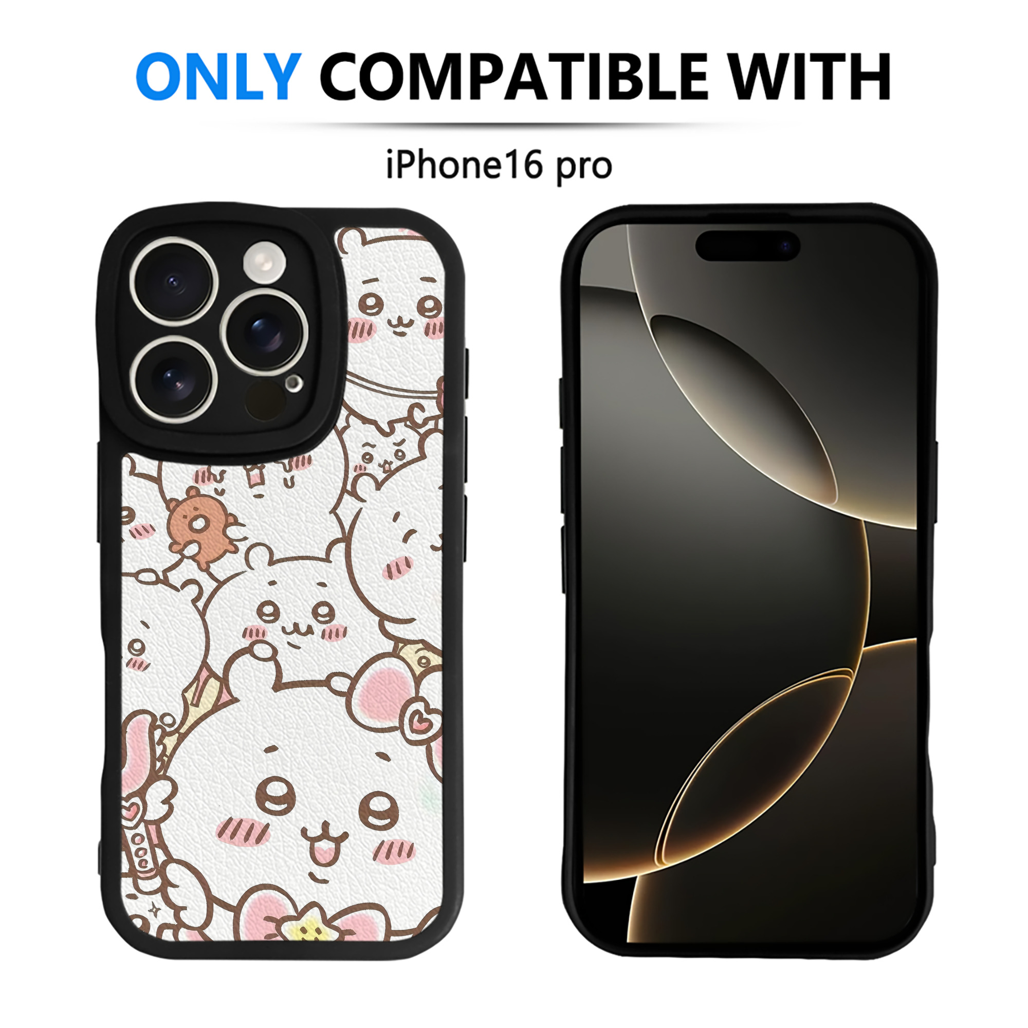 （画像用） ちいかわ Chii-kawa 【iPhone 16シリーズ対応】シリコンスマホケース（レザー調） 材質：シリコン